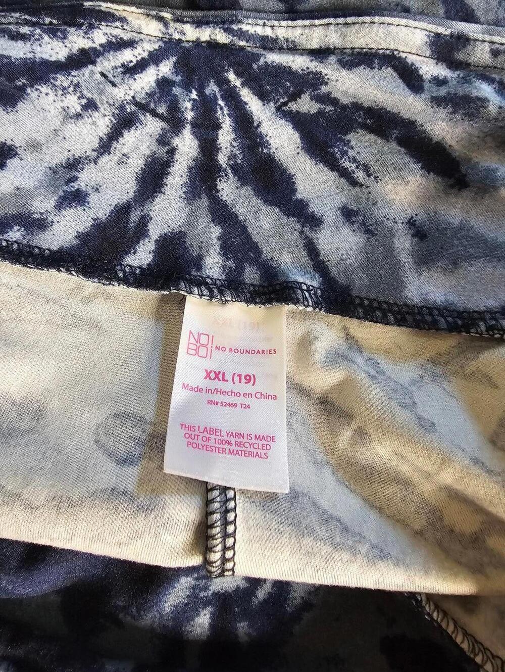 No Boundaries Tie-Dye Patterned Pants XXL - Picture 2 of 2